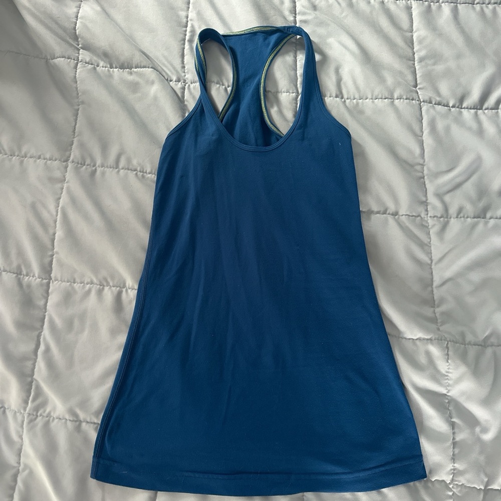 Blue Lululemon Racerback Tank Top